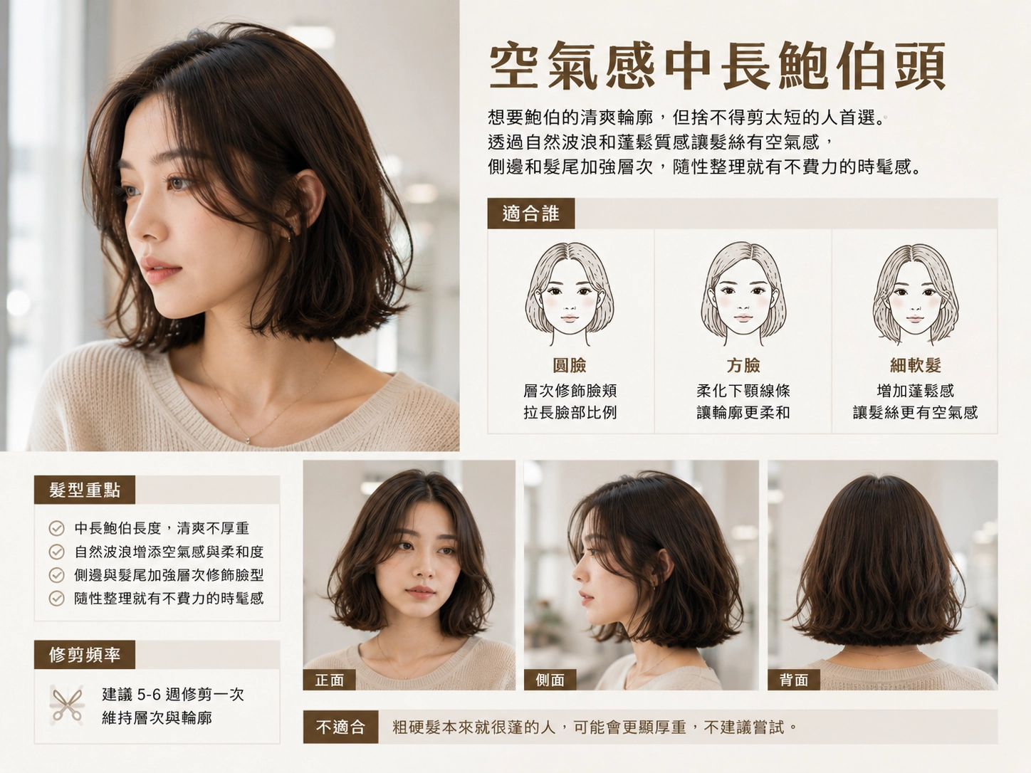 空氣感中長鮑伯頭