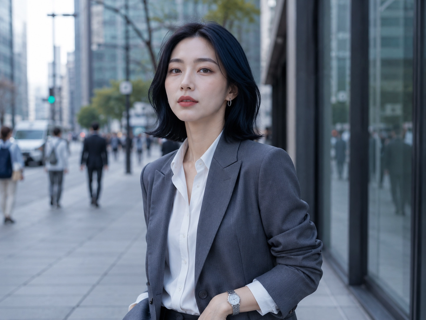 冷白皮穿搭|冷色系與銀飾更顯乾淨