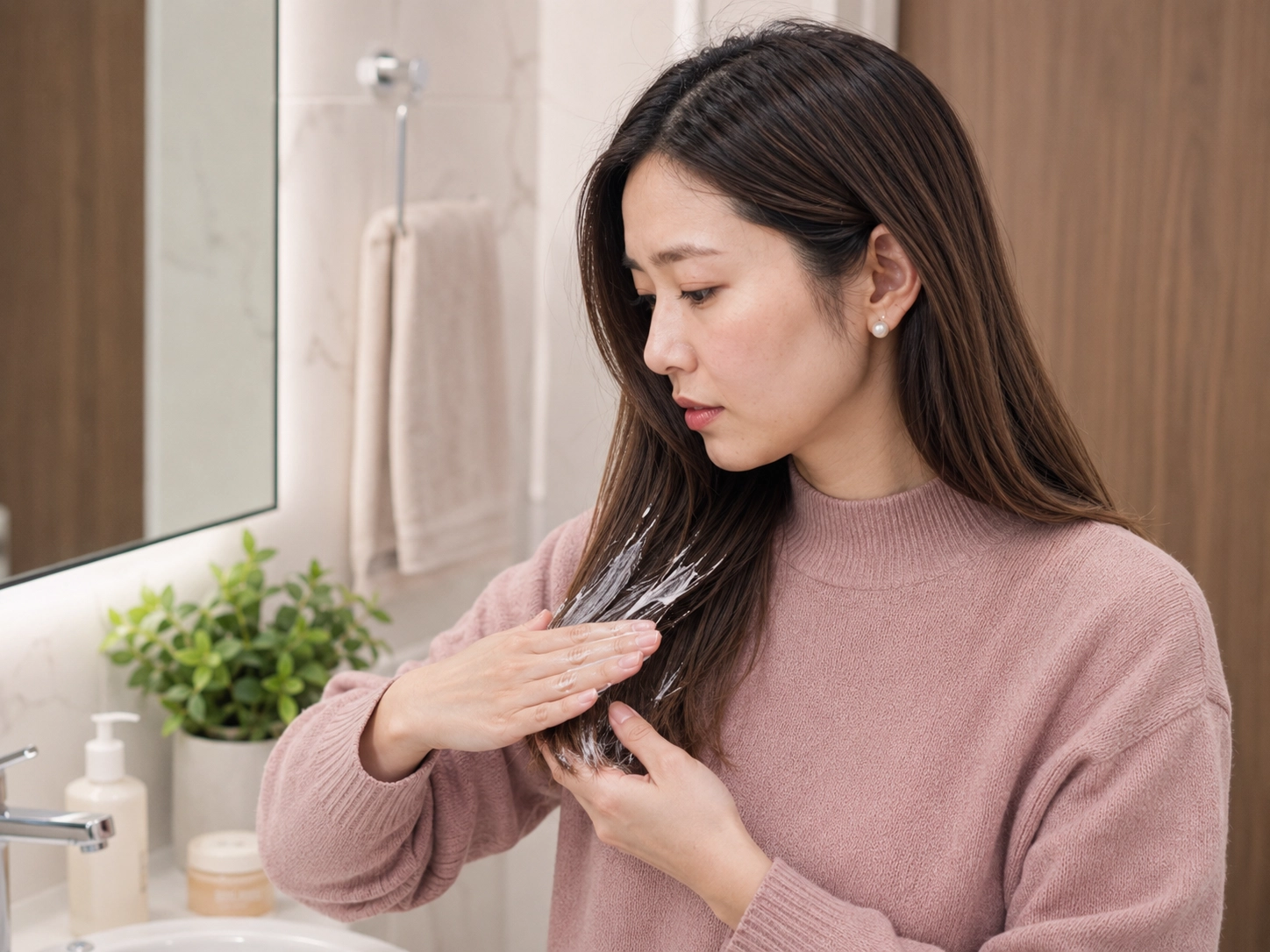 染燙後修護｜護髮膜敷在髮中到髮尾