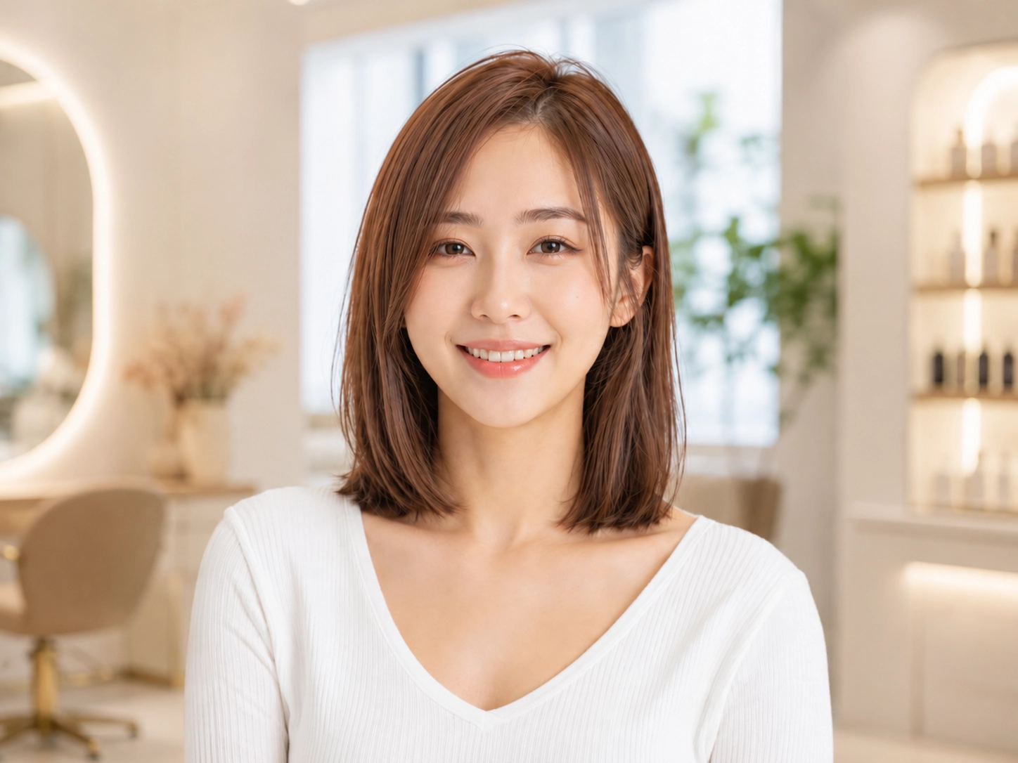 鎖骨直墜短中髮|好整理顯比例