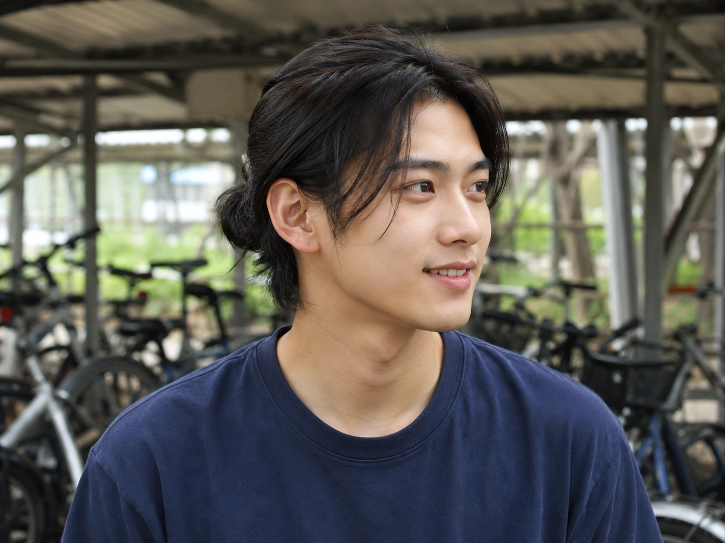 男學生日系濕髮