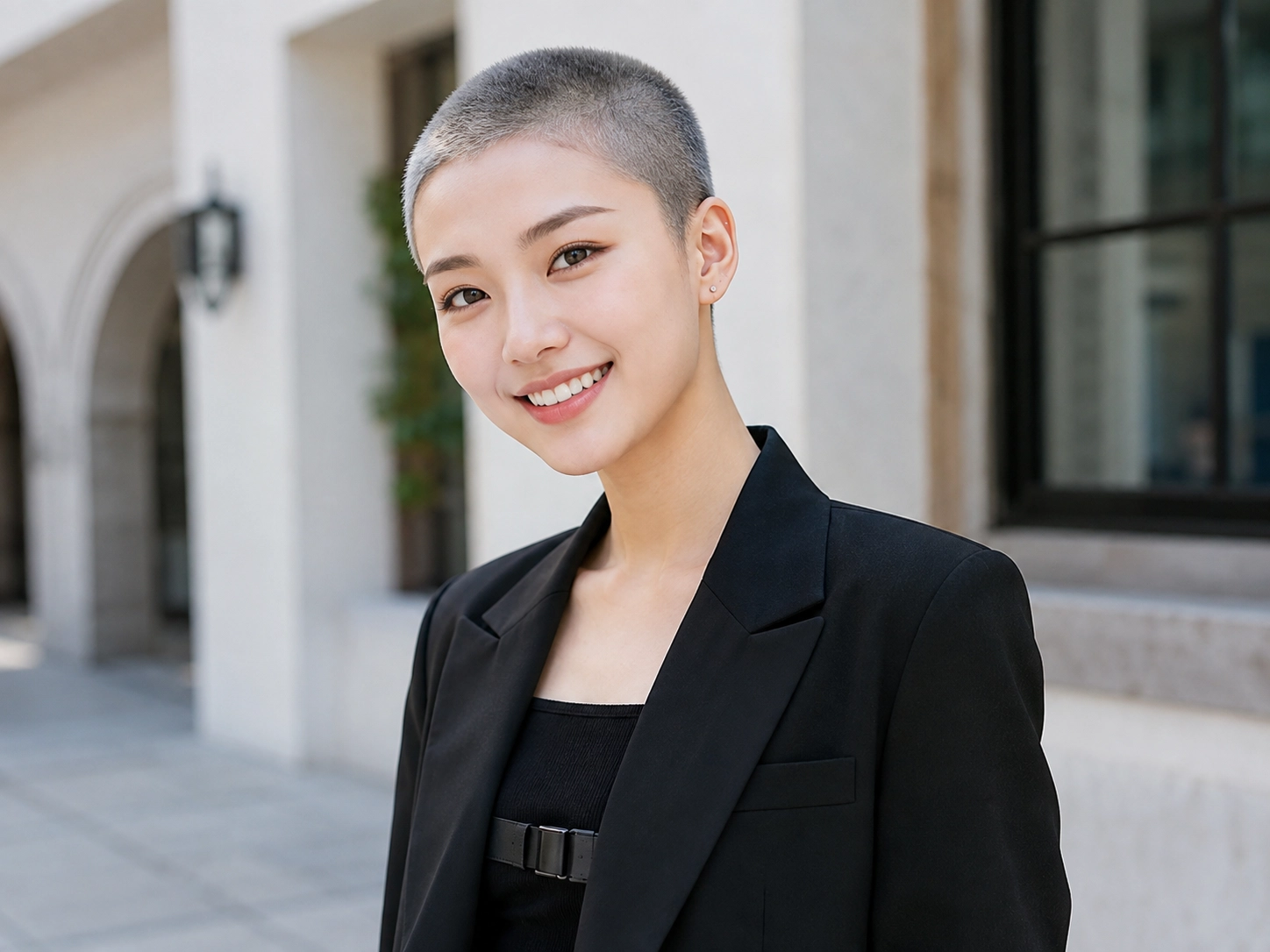 女生寸頭|銀霧感極短 buzz 女款
