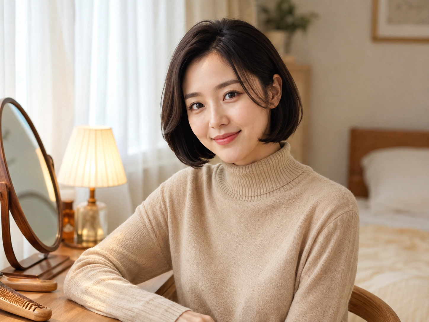 內扣線條短髮｜熱風內扣非藥水燙