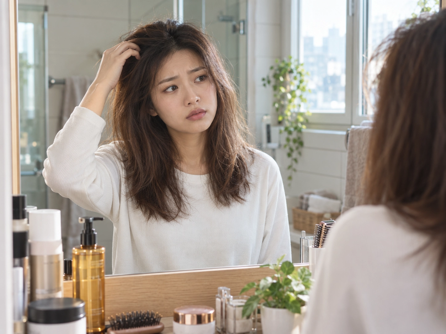 染髮前要洗頭嗎|女性在家思考染前是否洗頭