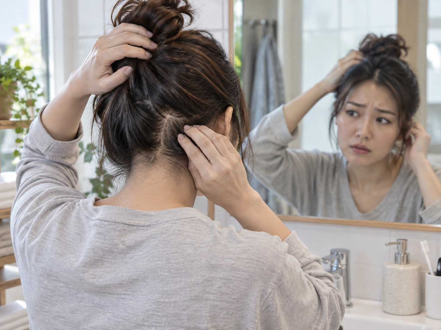 天然染髮劑安全嗎|使用後頭皮出現不適的女性檢查反應